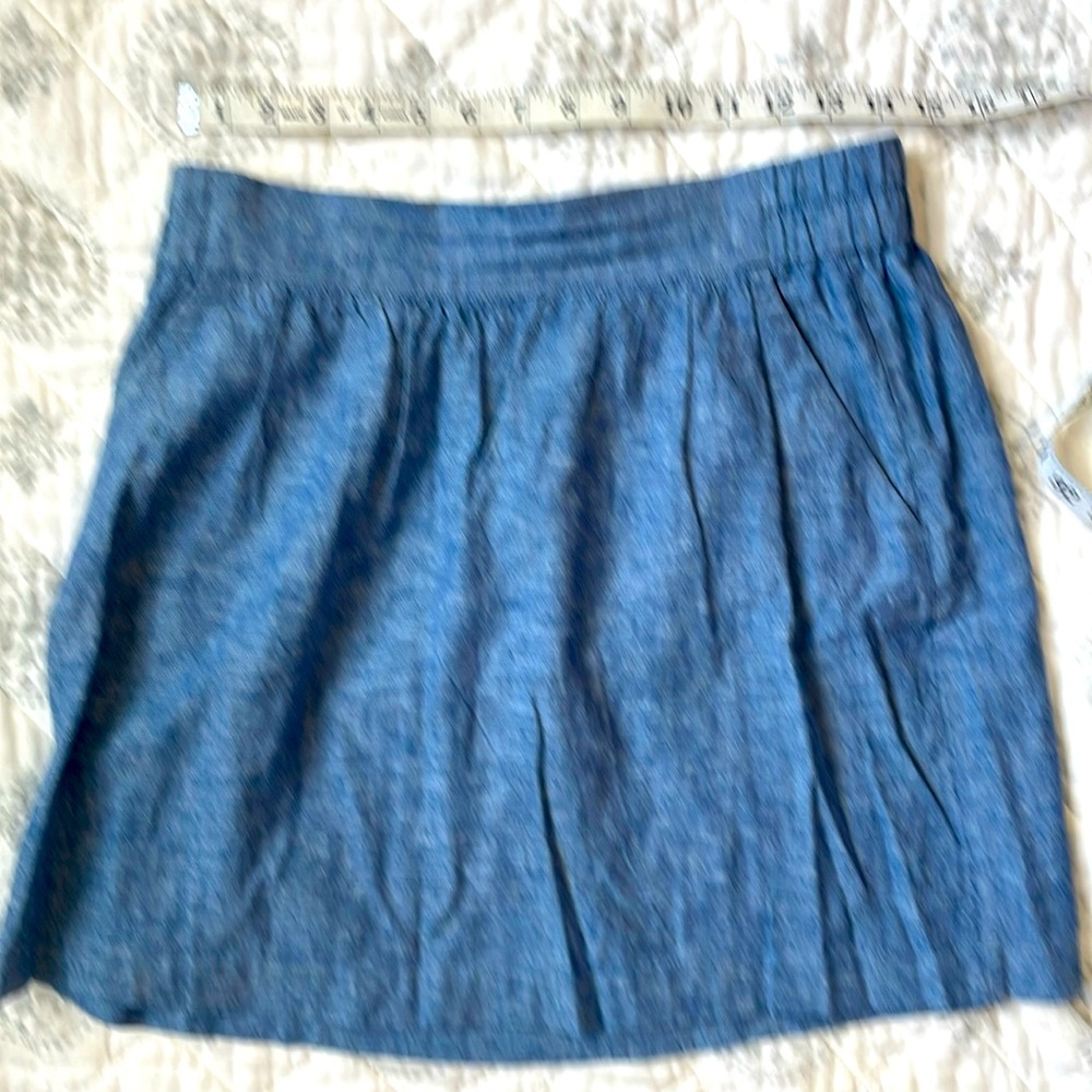 LOFT Outlet Chambray Skirt Petite Small